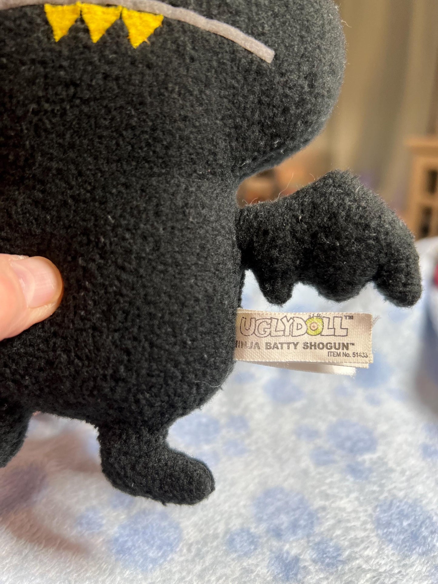 Little Uglys Black Ninja Batty Shogun Monster Plush