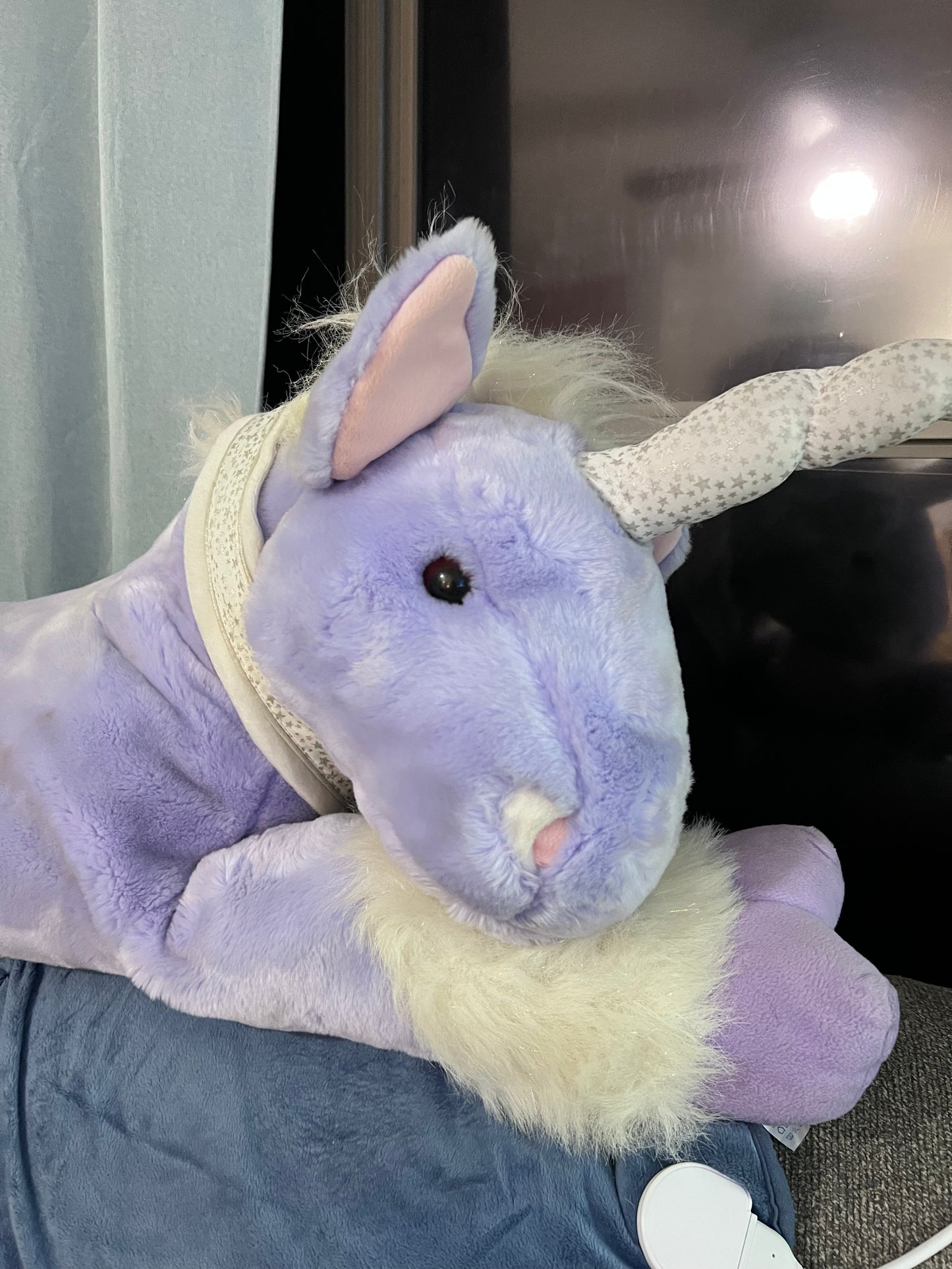 Rare Jumbo Commonwealth Lavender Unicorn Plush.