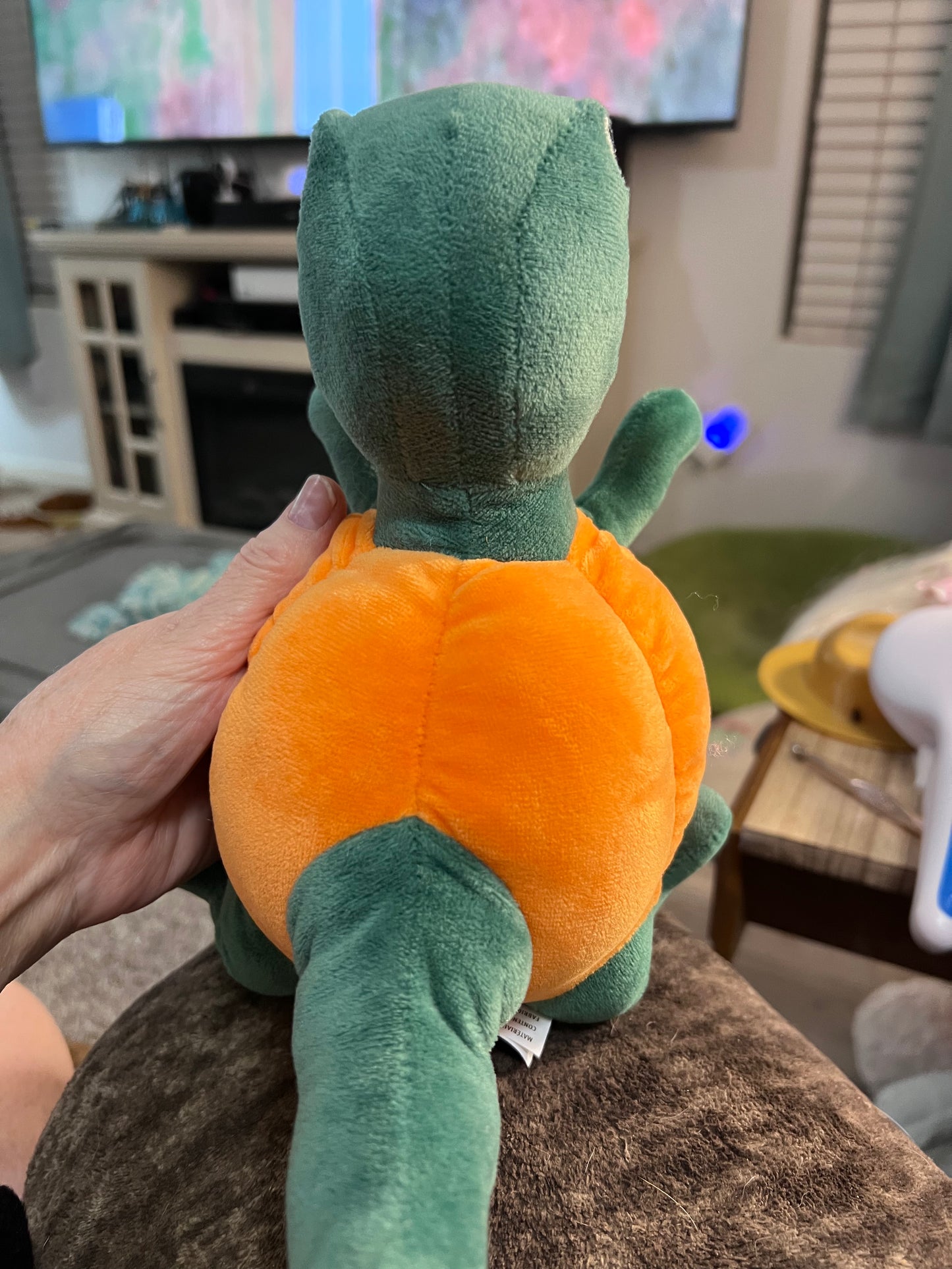 Fringe Halloween Dinosaur Pumpkin Dog Toy
