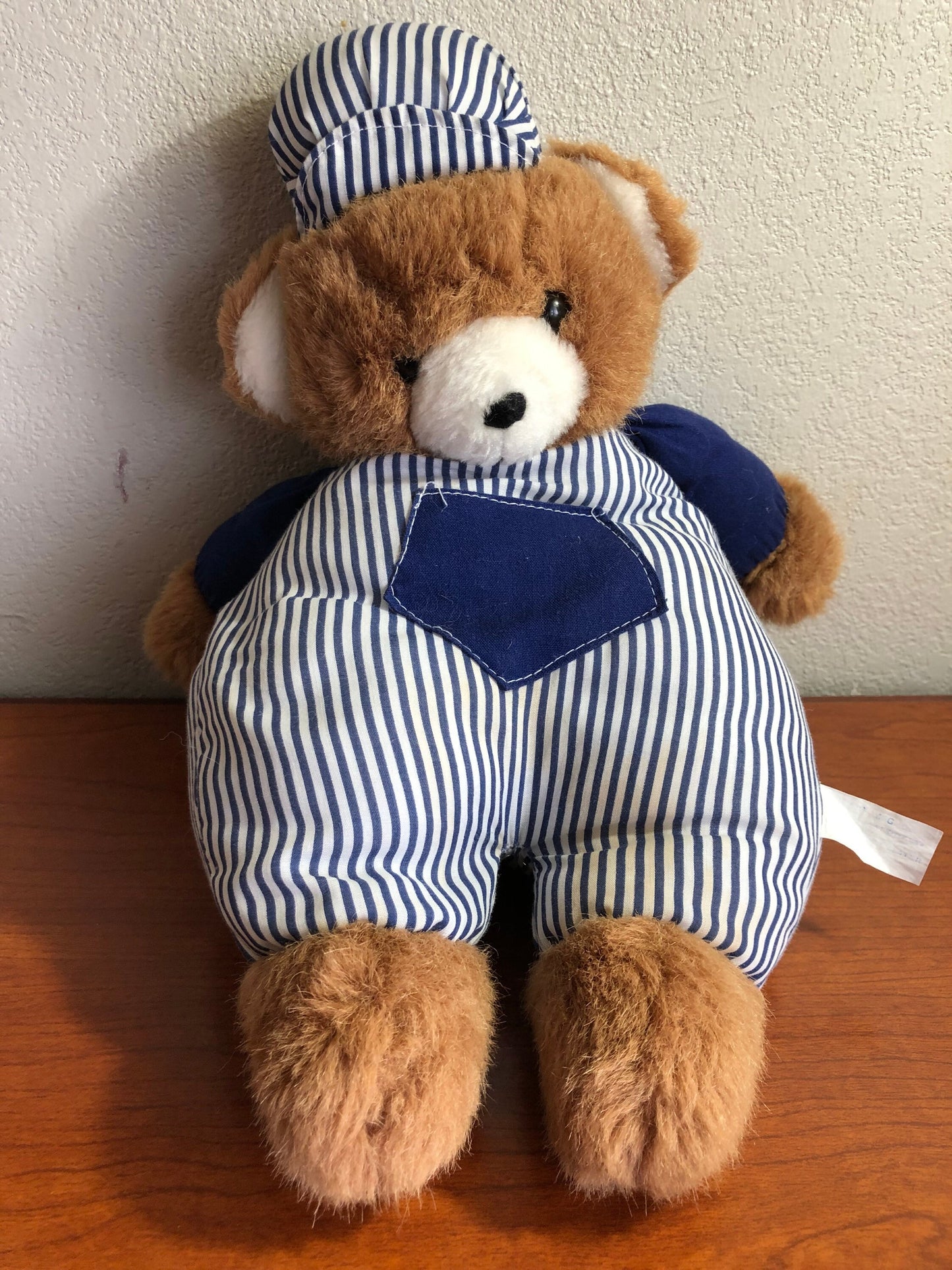 Vintage 1994 Fairway Plush Train Bear, 18" Stuffed Animal