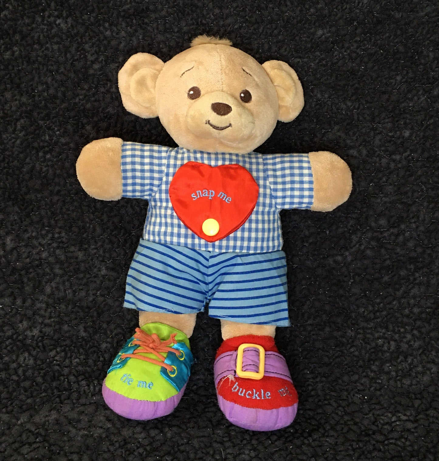 Build A Bear Brown Learn to Dress Bearemy Teddy Bear Plush. No Vest