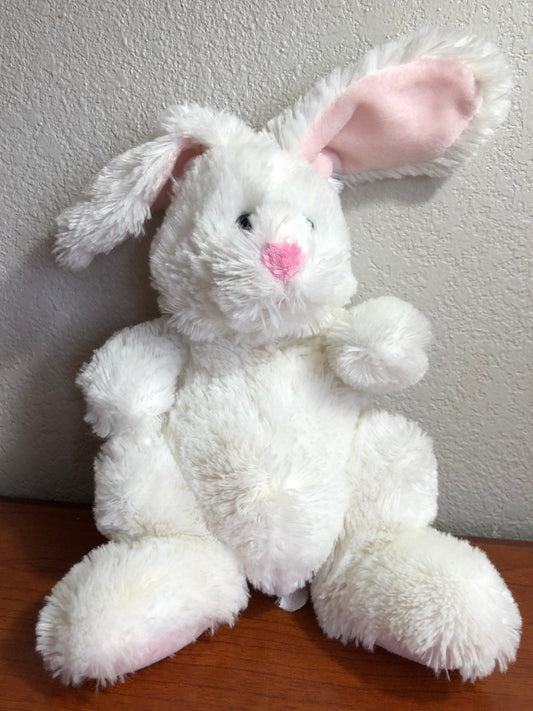 Vintage Russ Berrie white rabbit with pink ears. Good condition