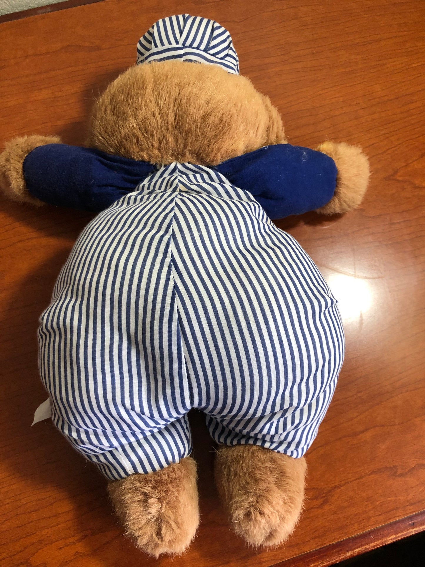 Vintage 1994 Fairway Plush Train Bear, 18" Stuffed Animal