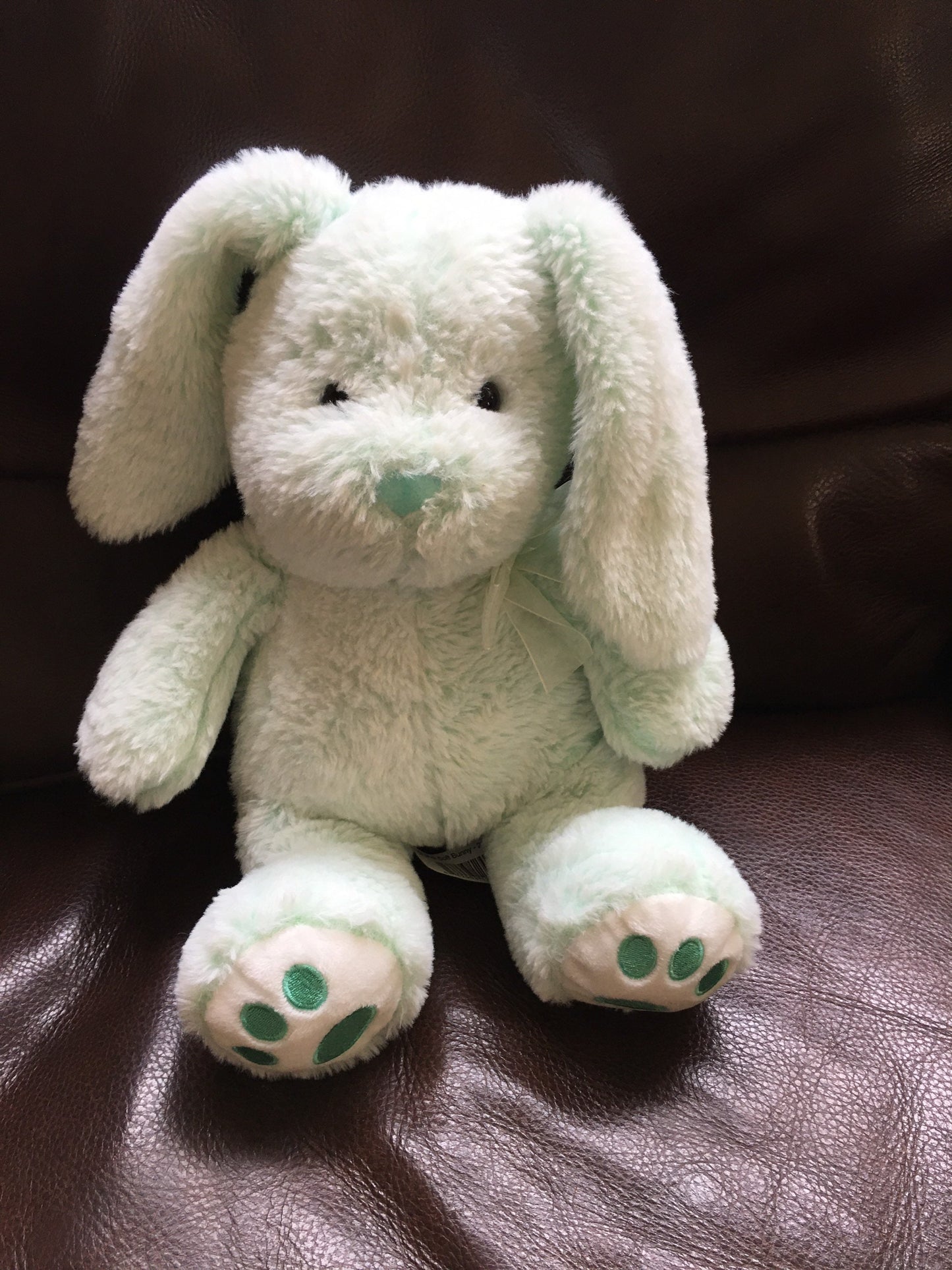 Soft mint Green vintage Easter bunny rabbit