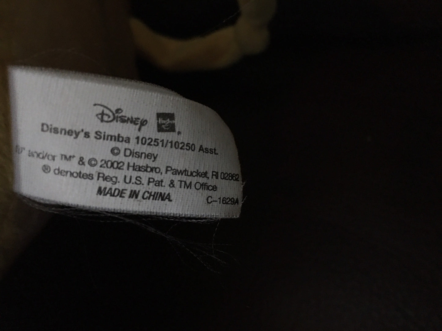Disney brand Lion King Large Simba Plush