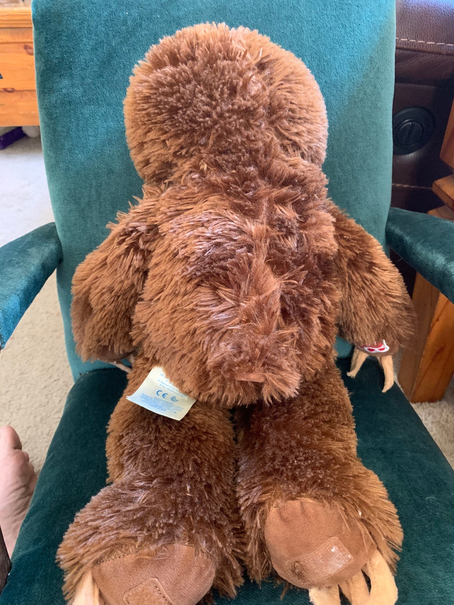 Build A Bear Brown And Tan Sloth Plush.