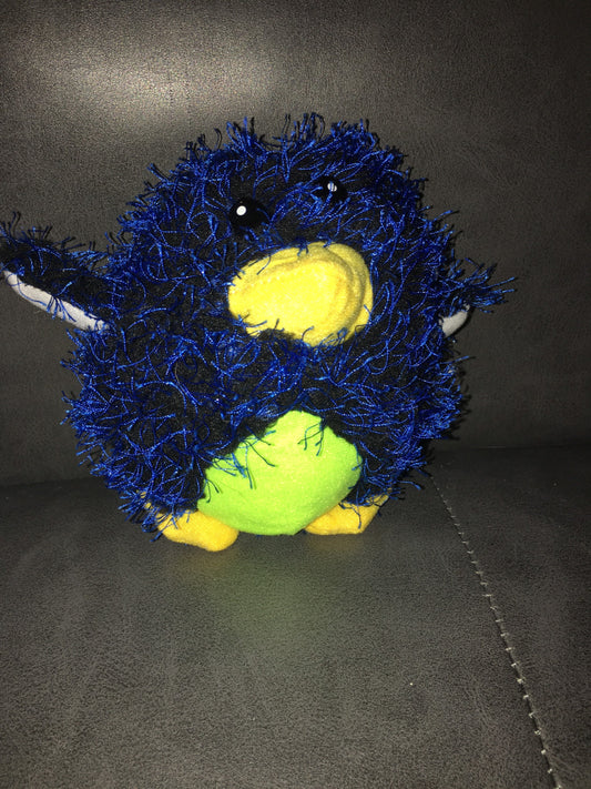 Blue Fuzzy Small Stuffed Animal Penguin Plush