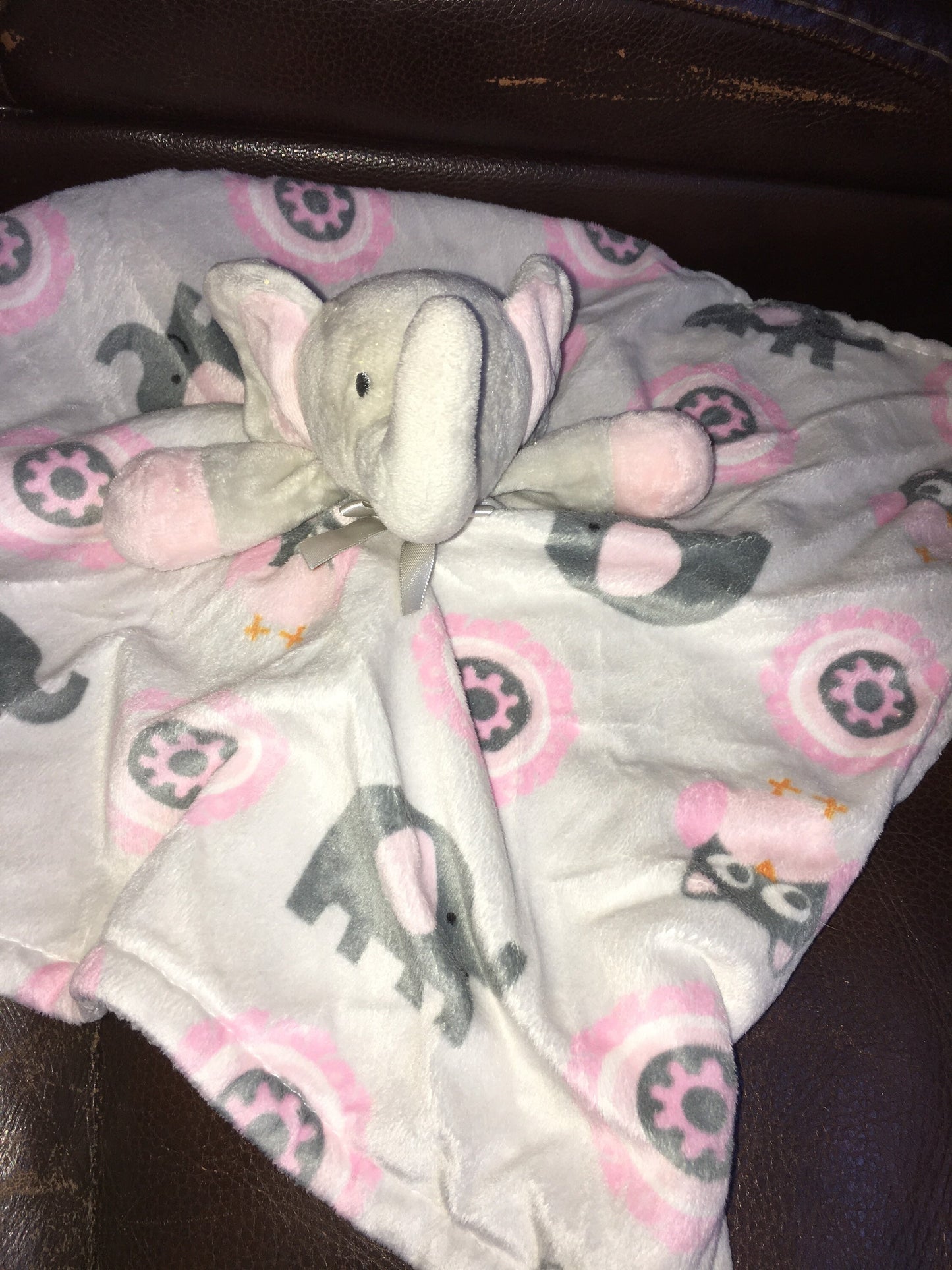 Elephant Lovey Blanket for Babies Stuffed Animal Plush Toy