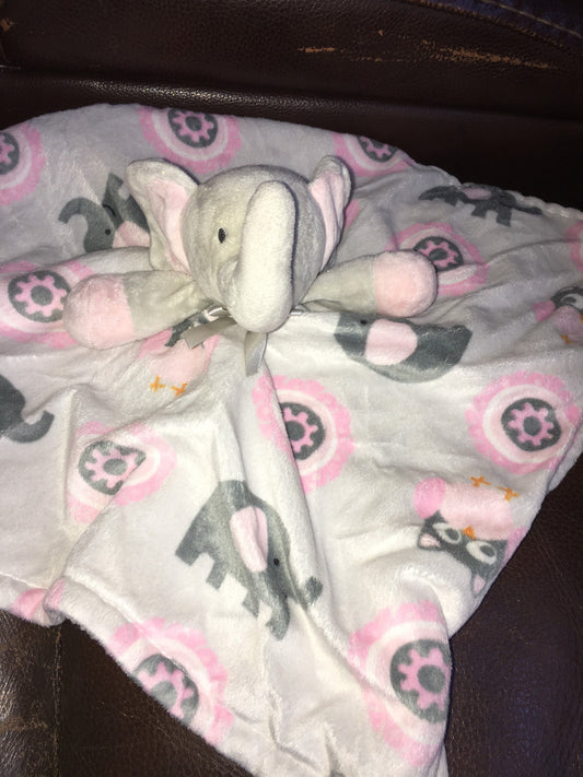 Elephant Lovey Blanket for Babies Stuffed Animal Plush Toy