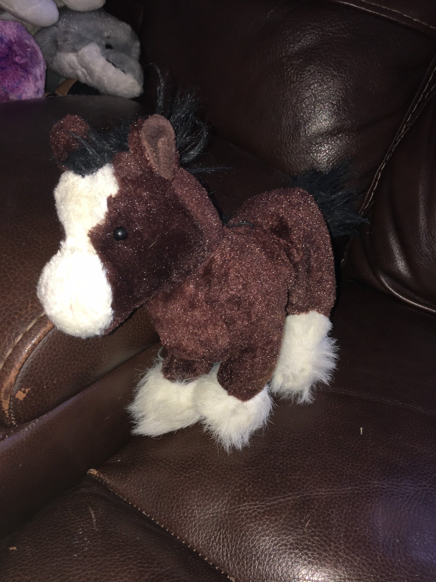 Webkinz Lil Kinz Brown Clydesdale Horse Plush. No Code
