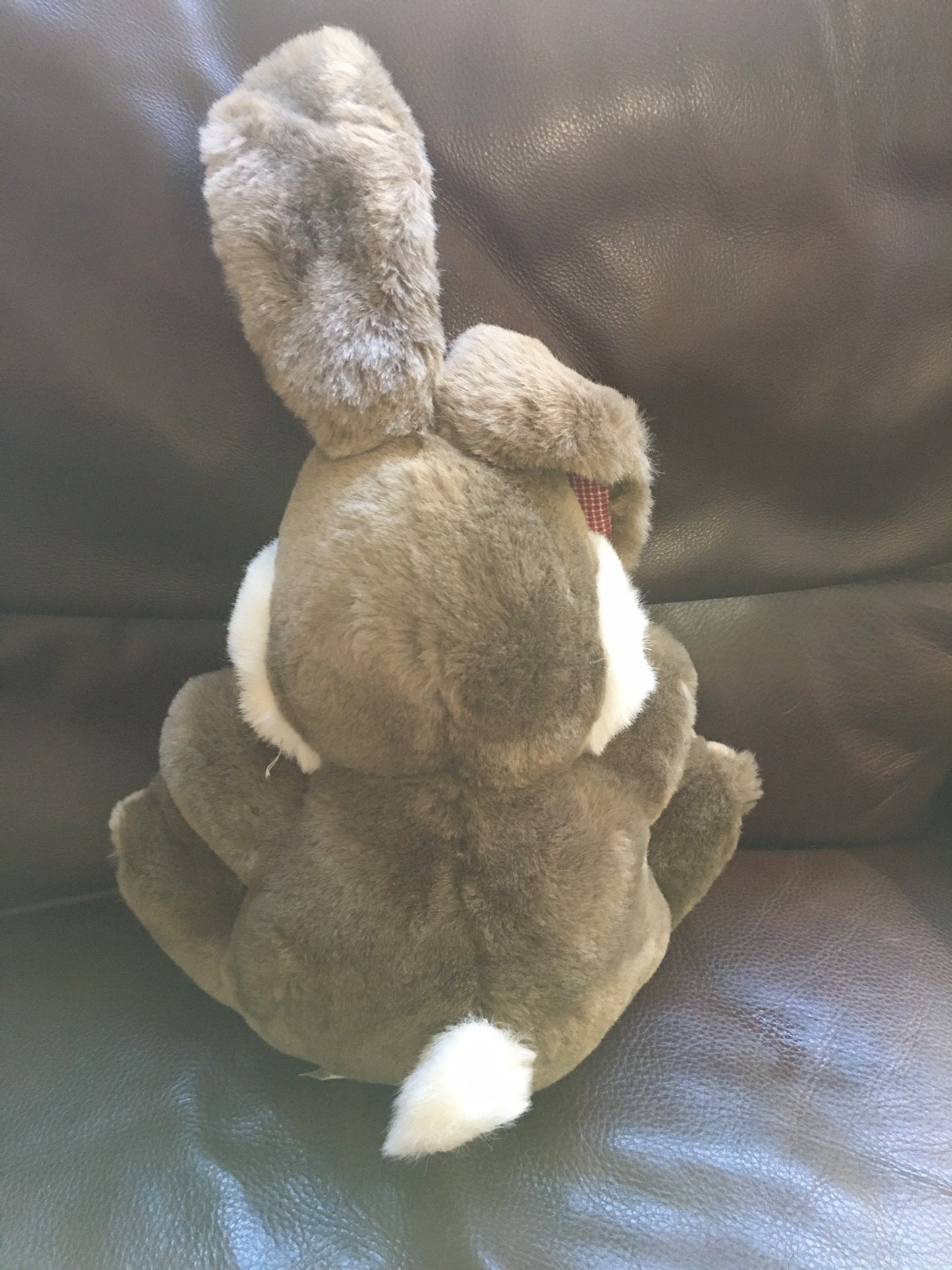 MTY Plush Bunny Rabbit, Red Gingham Accents