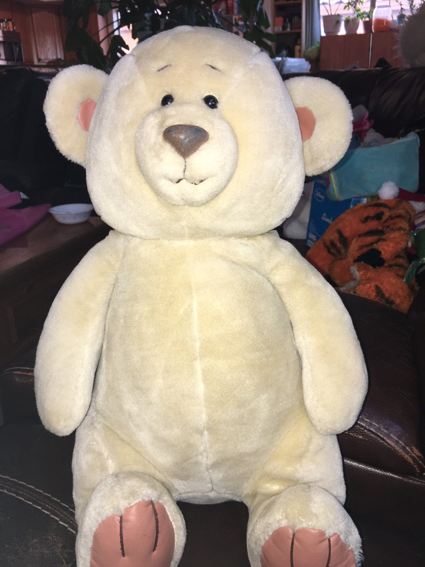 24k Polar Puff Large Bear Stuffed Animal Plush Toy 1994