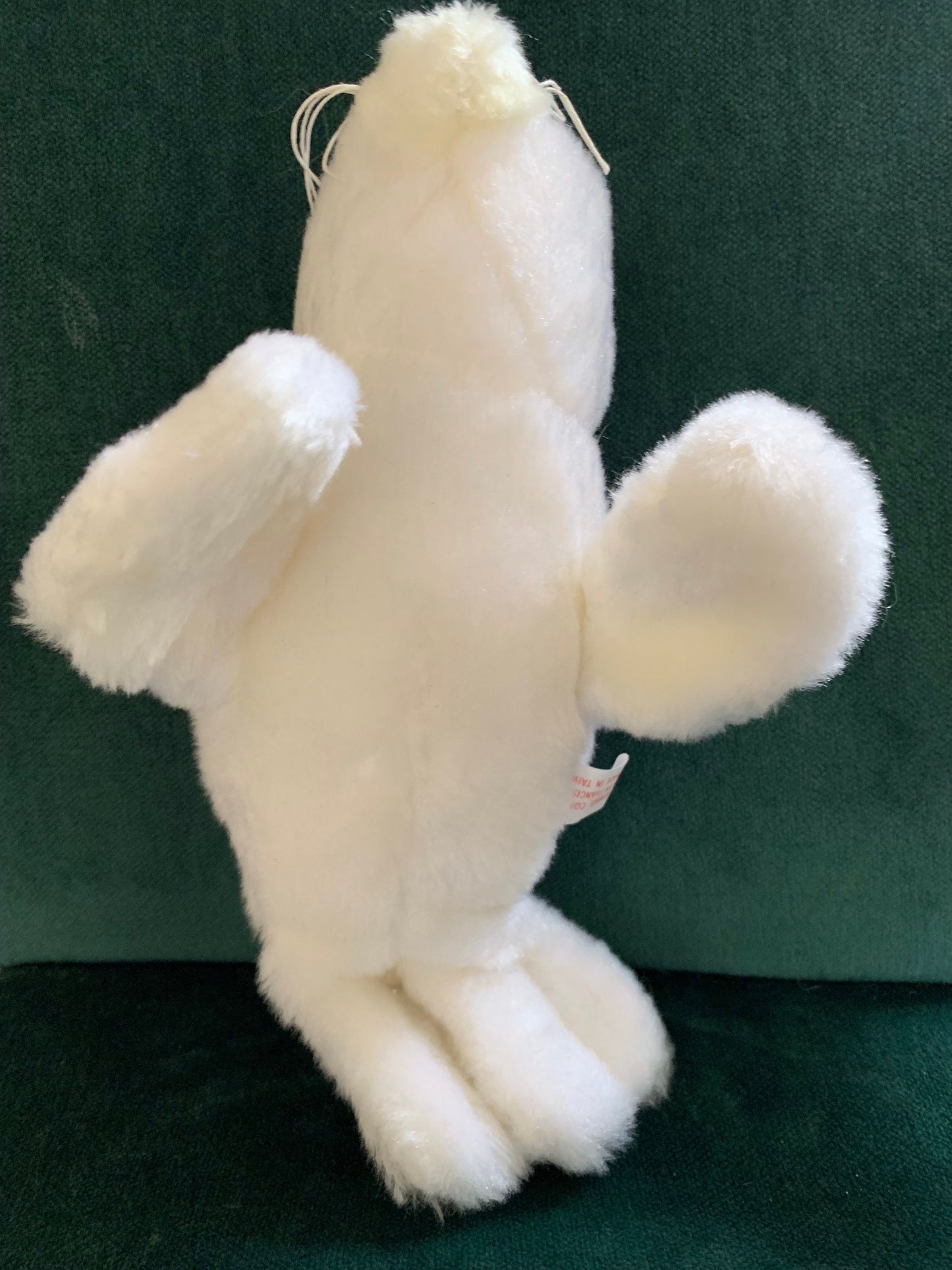 Vintage White Seal Baby Stuffed Animal Plush Toy