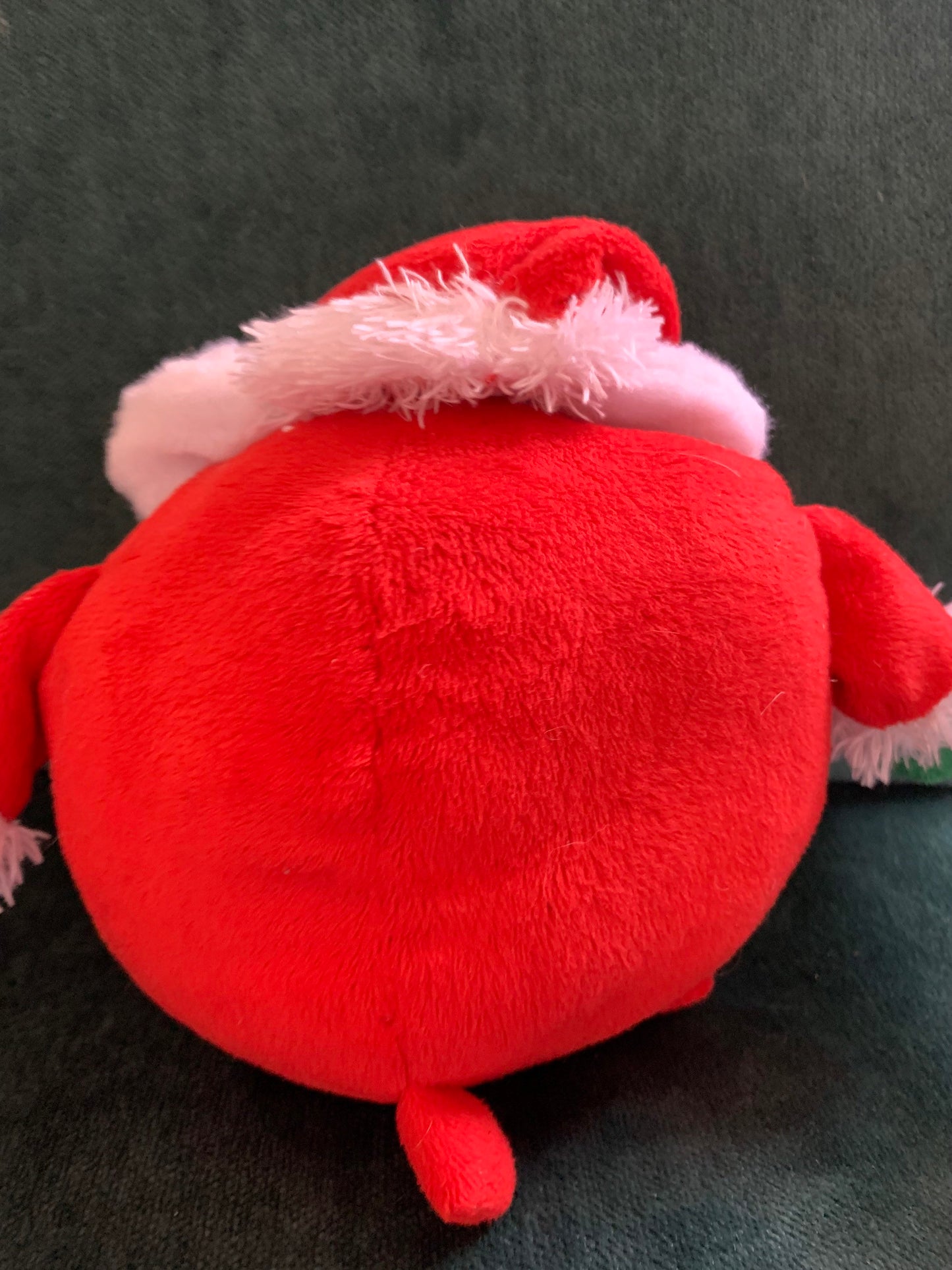 Goofballz stuffed Animal plush bear Santa ball