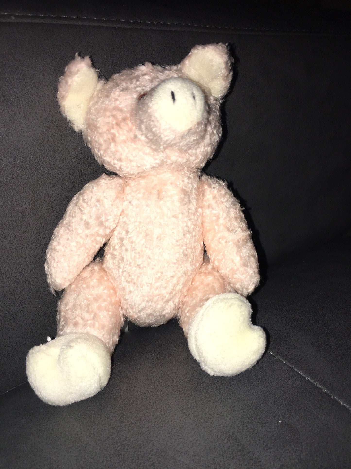 1999 HugFun Pig Plush with jointed Body Stuffed Animal Vintage Small