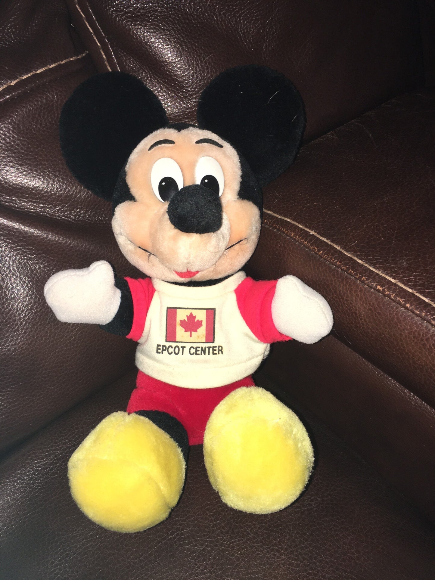 Vintage Very Old Disney Epcot Candy Mickey Mouse Stuffed Animal Plush Toy Vintage For Kids