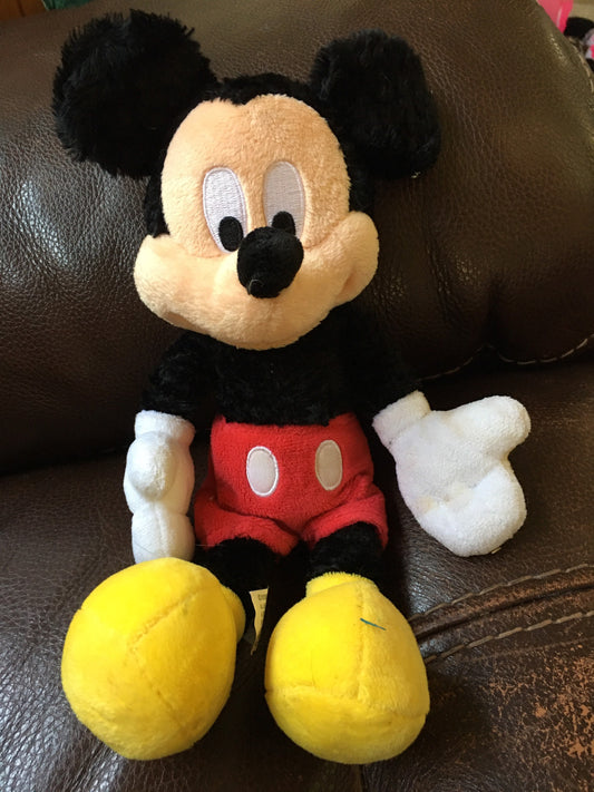 Small Disney Mickey Mouse Stuffed Animal Plush Toy Vintage For Kids