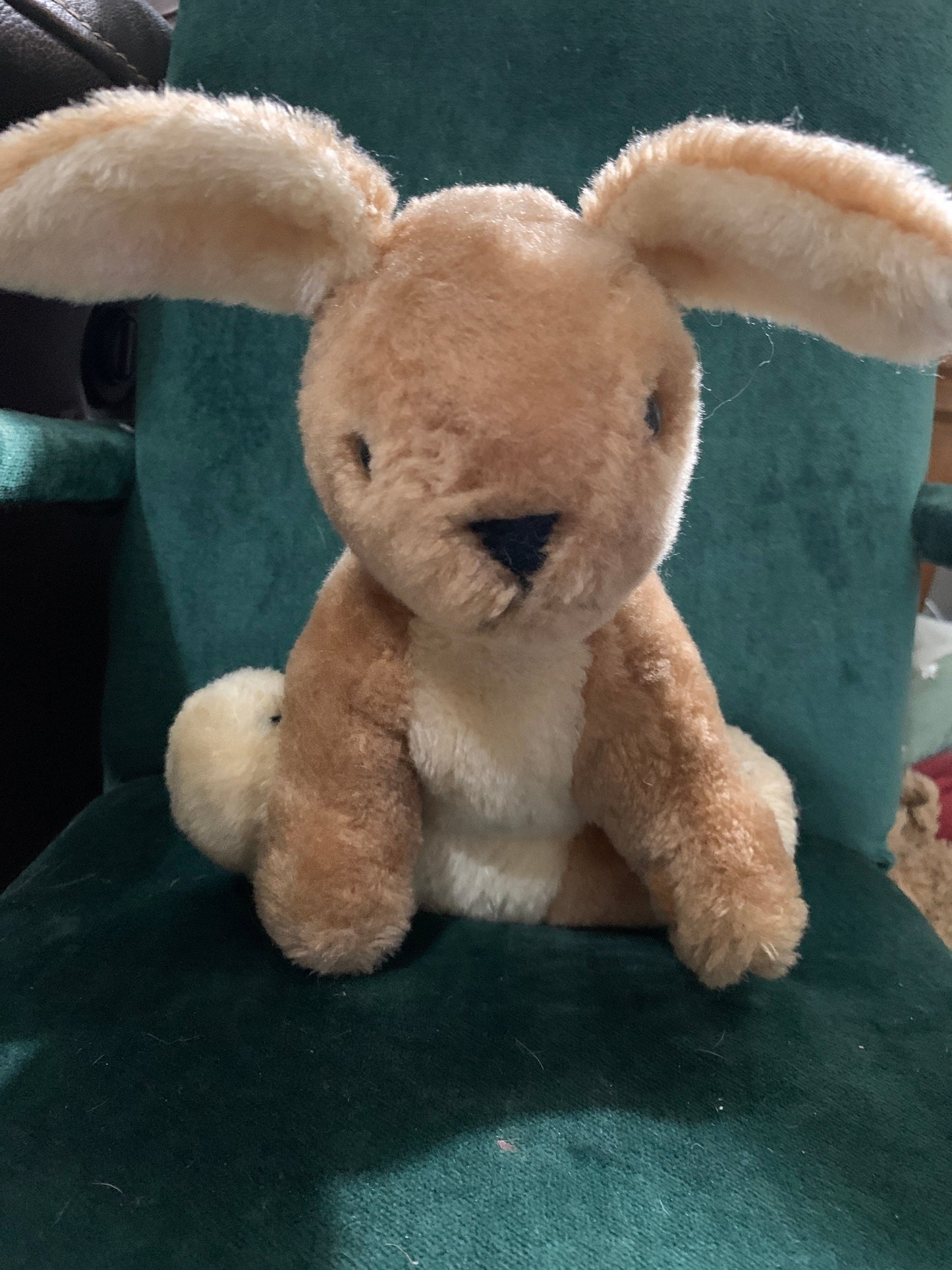 Dakin Beige And White Bunny Rabbit Plush 1980