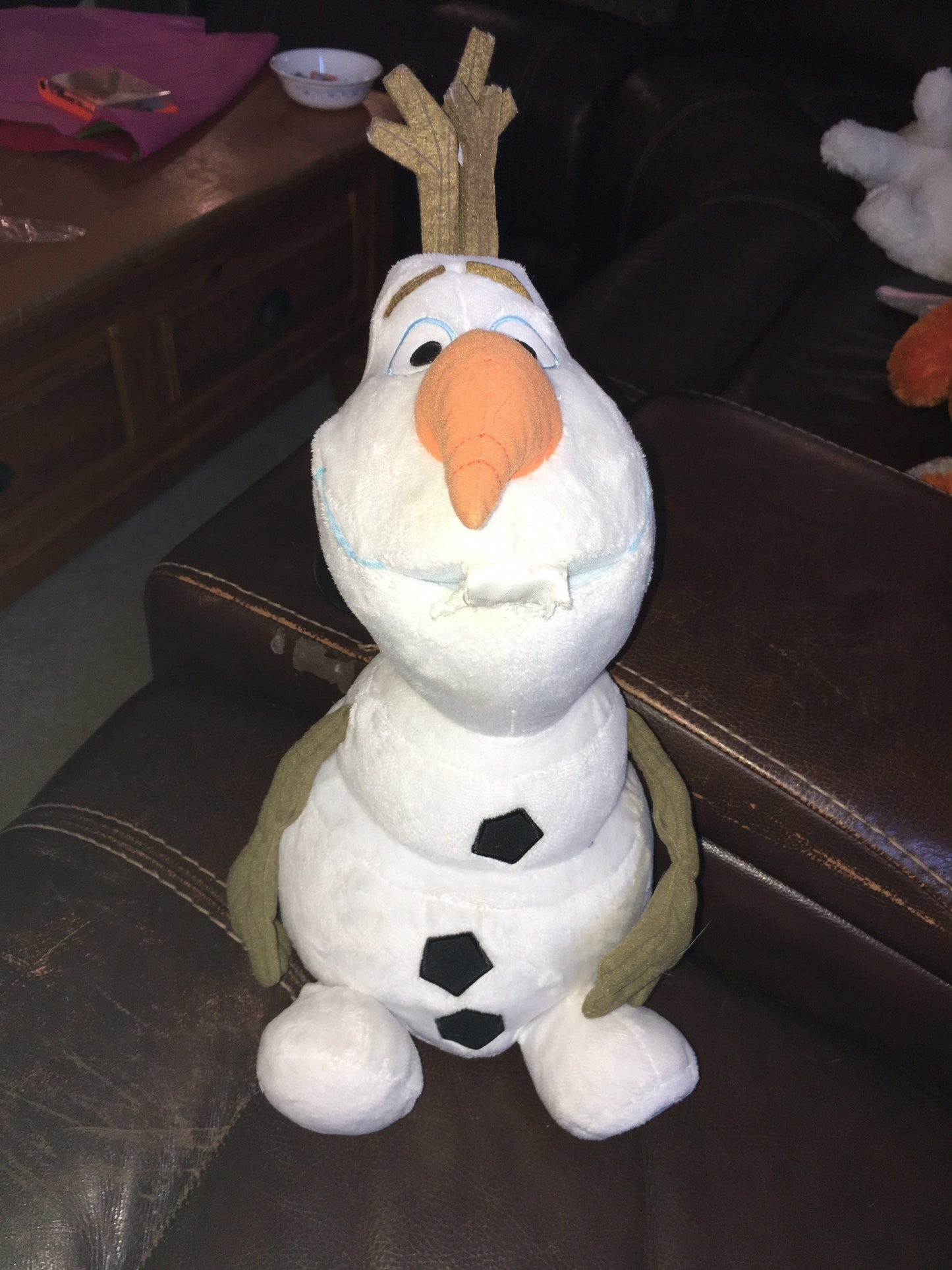 Disney Frozen Olaf Snowman Stuffed Animal Plush Toy Vintage