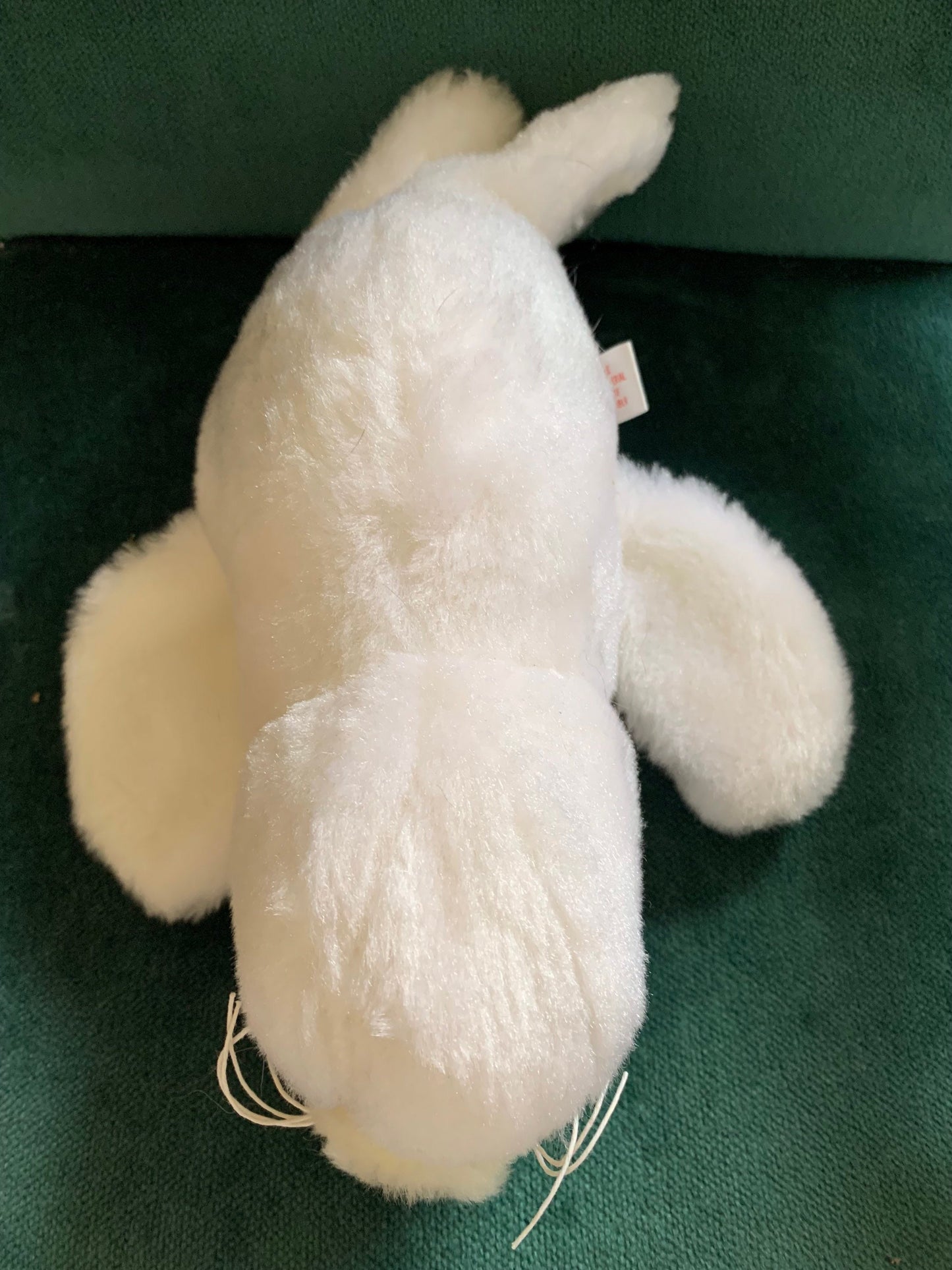 Vintage White Seal Baby Stuffed Animal Plush Toy