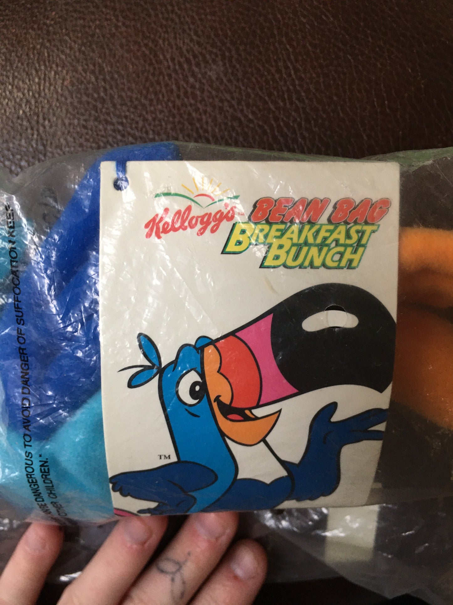 Vintage 1997 Kellogg's Toucan Sam Bean Bag Plush Toy