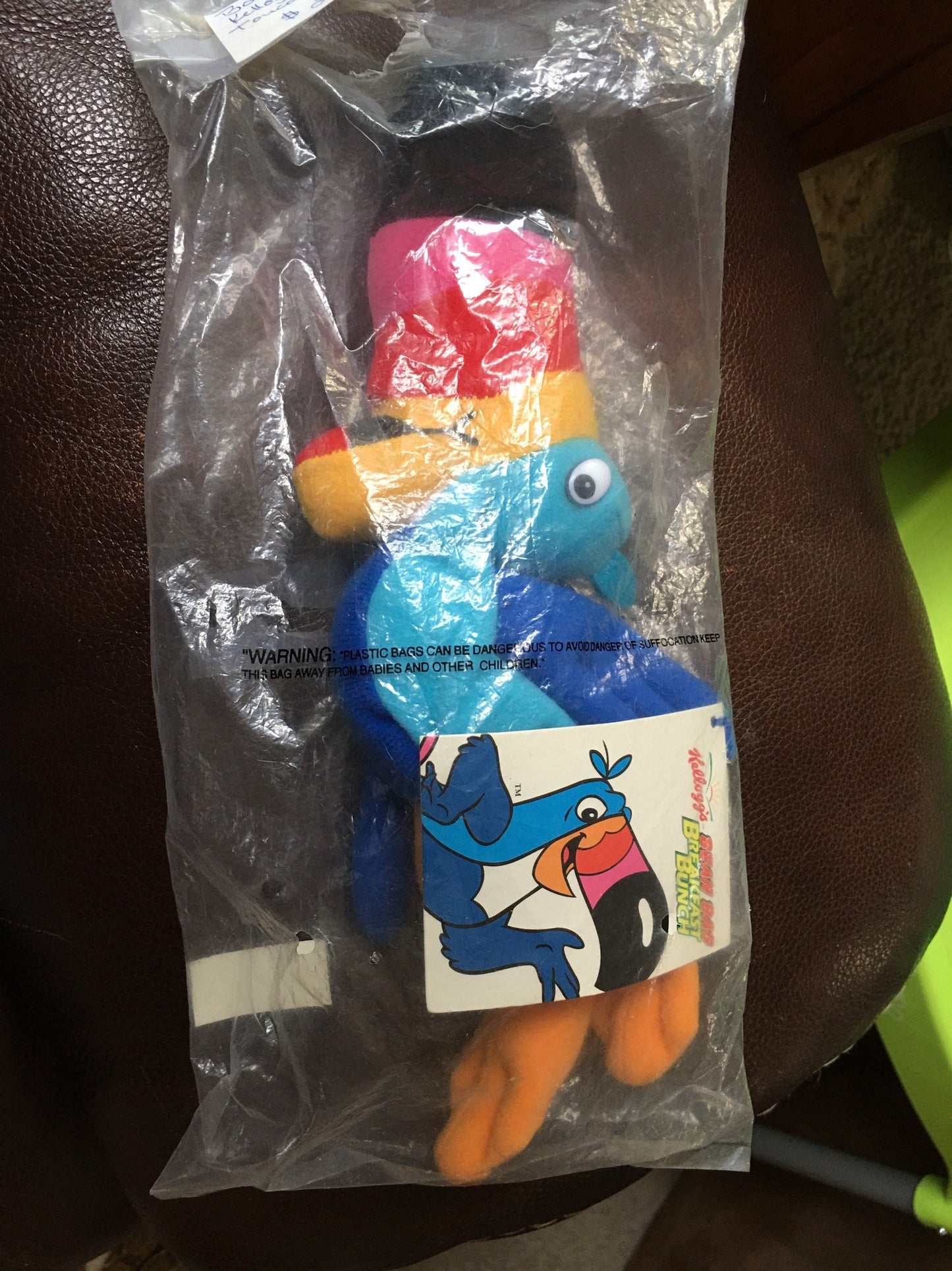 Vintage 1997 Kellogg's Toucan Sam Bean Bag Plush Toy