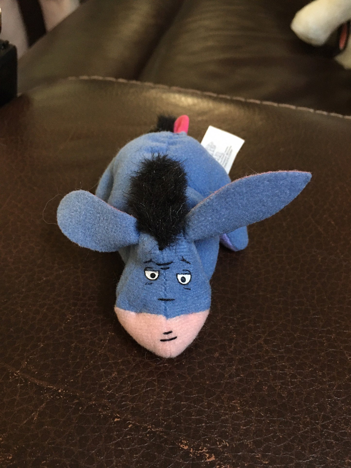Extra Small Eeyore Plush with Pink Ribbon - McDonald’s Toy