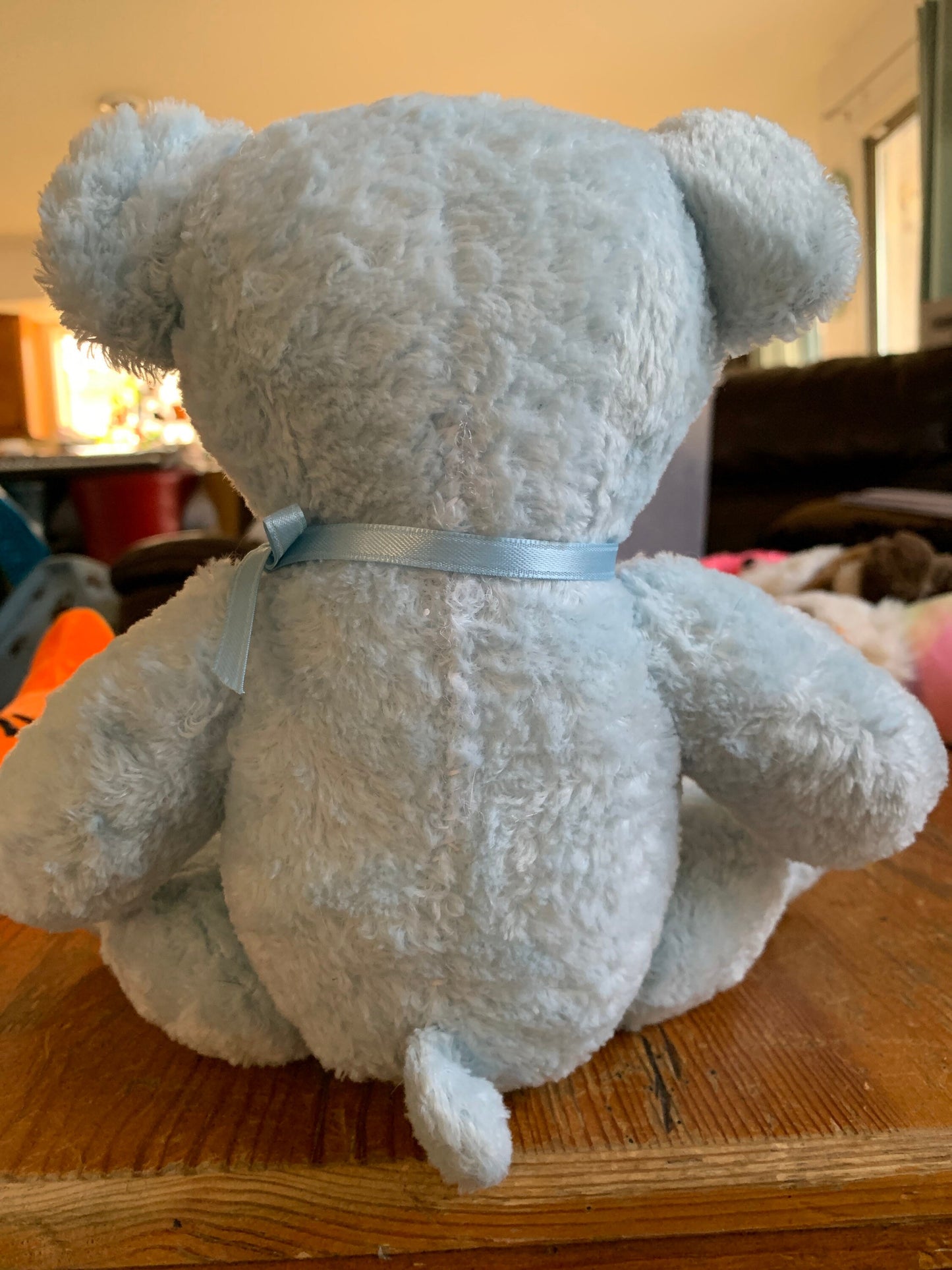 Light Blue Bear. Kelly toy. Sitting. Fully Restored 9”