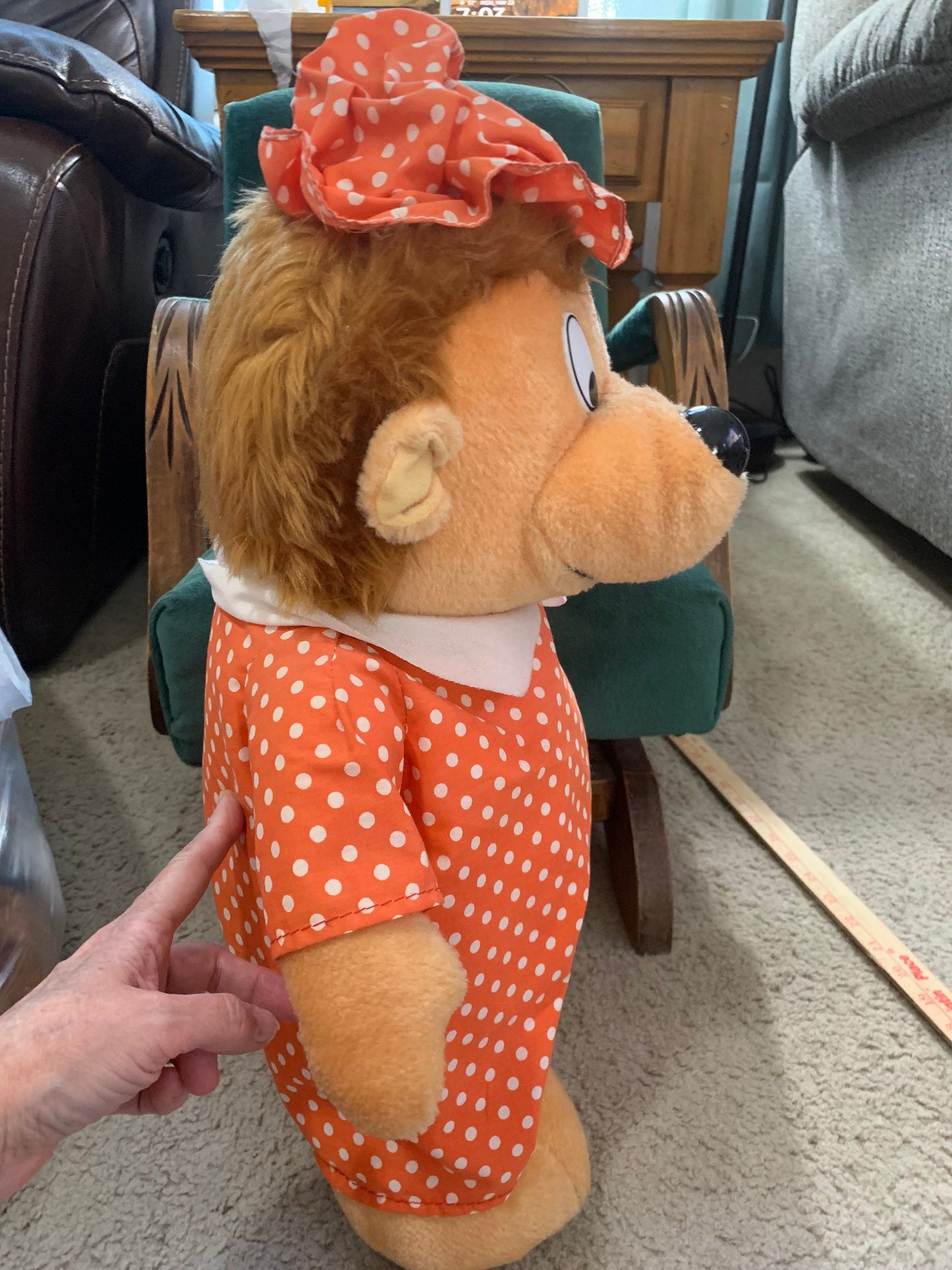 Vintage Mama Berenstain Bear hard stuffed plush large