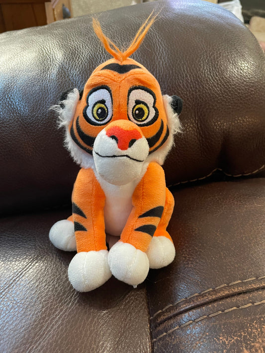 Disney Aladdin Jasmine Raja Tiger Sitting Plush. Small. Excellent Condition