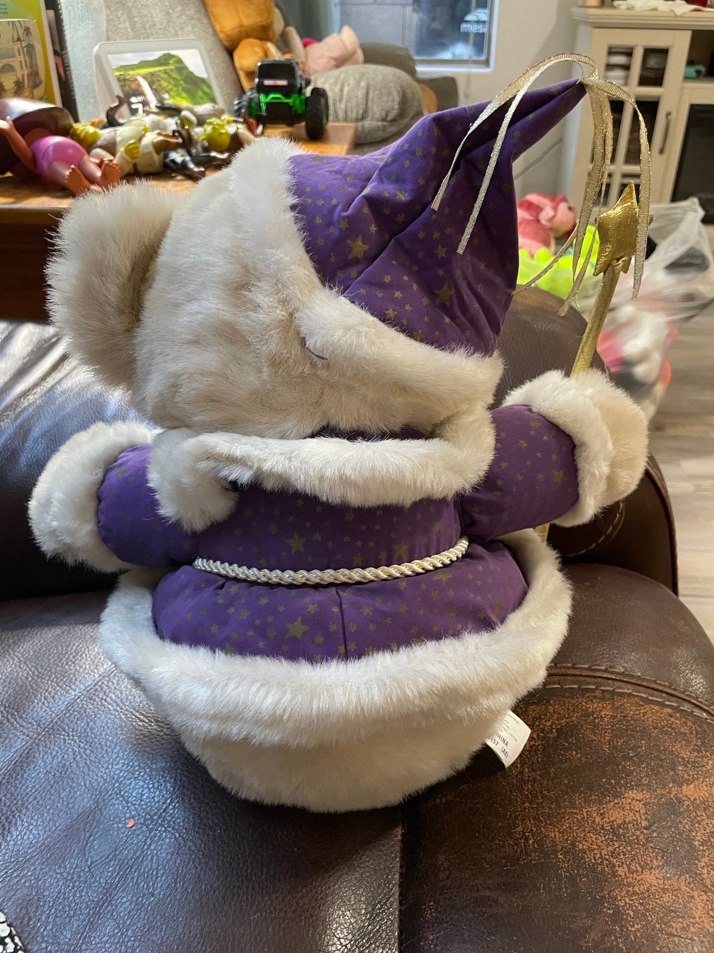 Dandee Wizard Bear with Wand Stuffed Animal