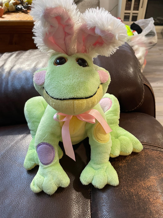 Ganz Easter Frog Bunny Rabbit Stuffed Animal