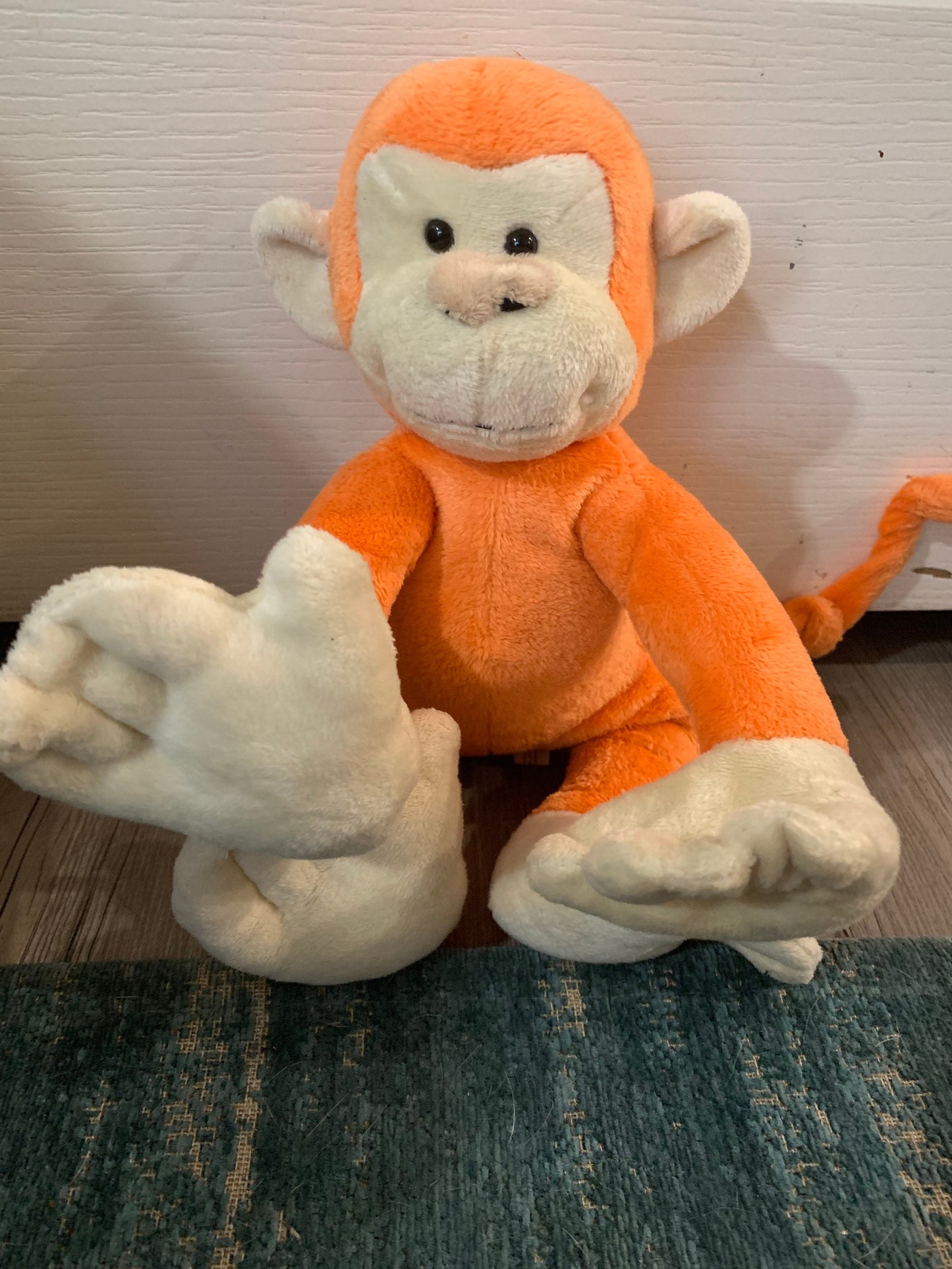Webkinz Acrobatz Orange Pose-able Monkey. Hard to find.
