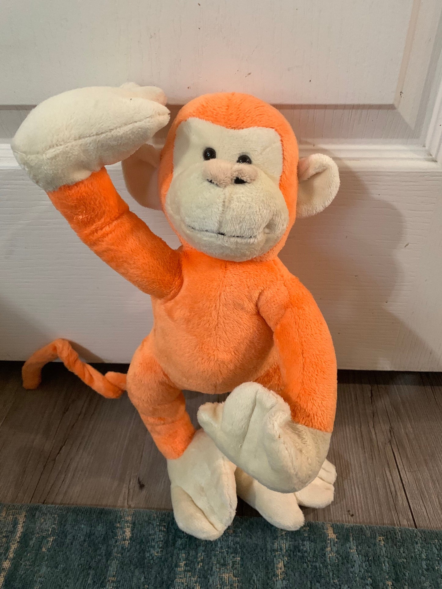 Webkinz Acrobatz Orange Pose-able Monkey. Hard to find.