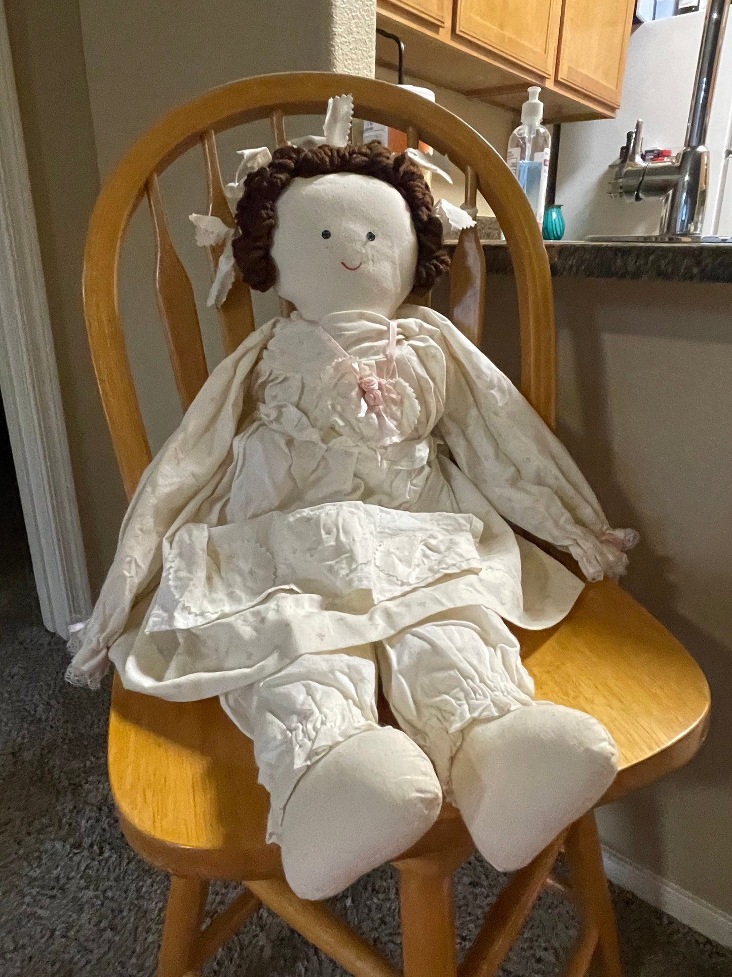 Vintage Large Doll Stuffed Animal Antique