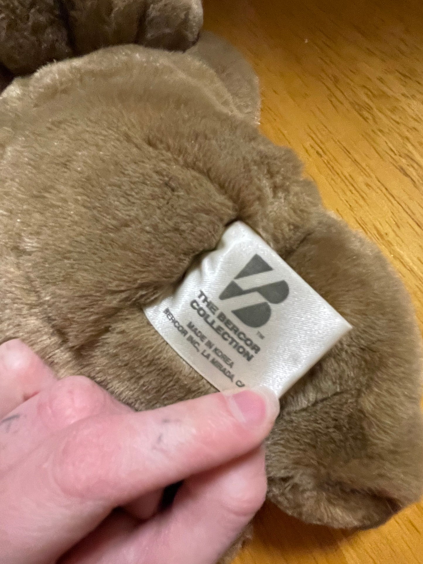 The Bercor Collection Laying Baby Bear Stuffed Animal