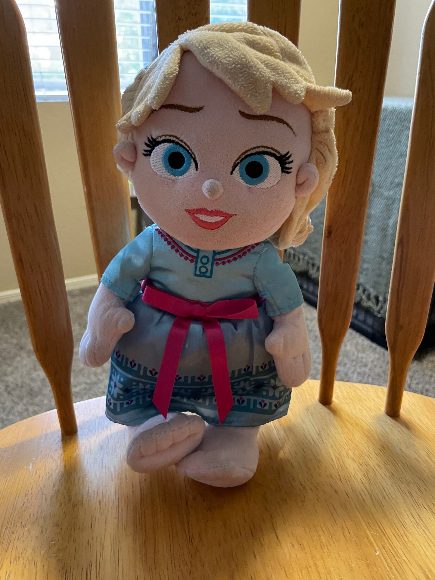 Disney Parks Babies Frozen Elsa Baby Plush Doll Toy 13”