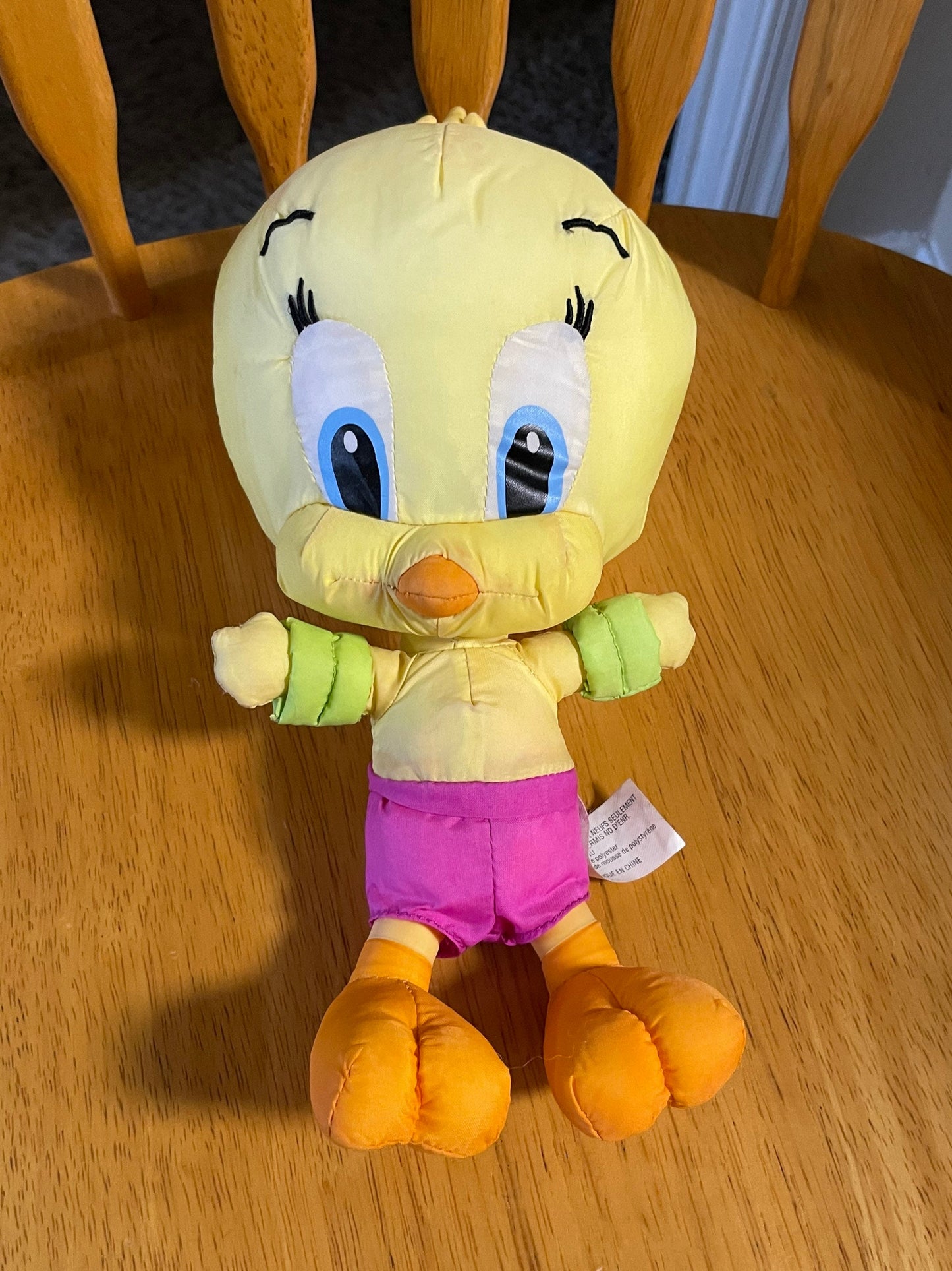 Fisher-Price Tweety bird 2002 stuffed animal. Nylon fabric