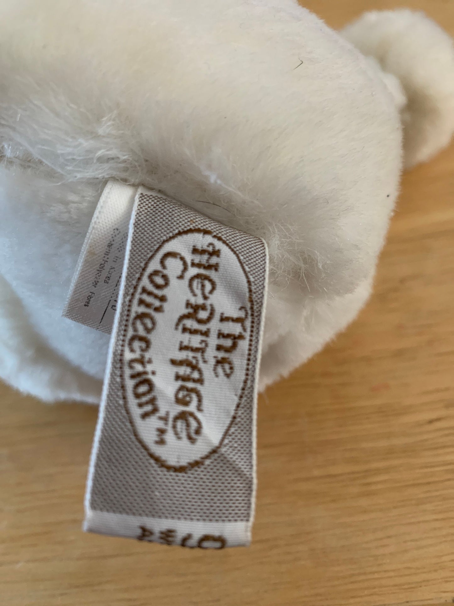 Vintage Ganz Bros White Poodle plush. The Heritage Collection 1987
