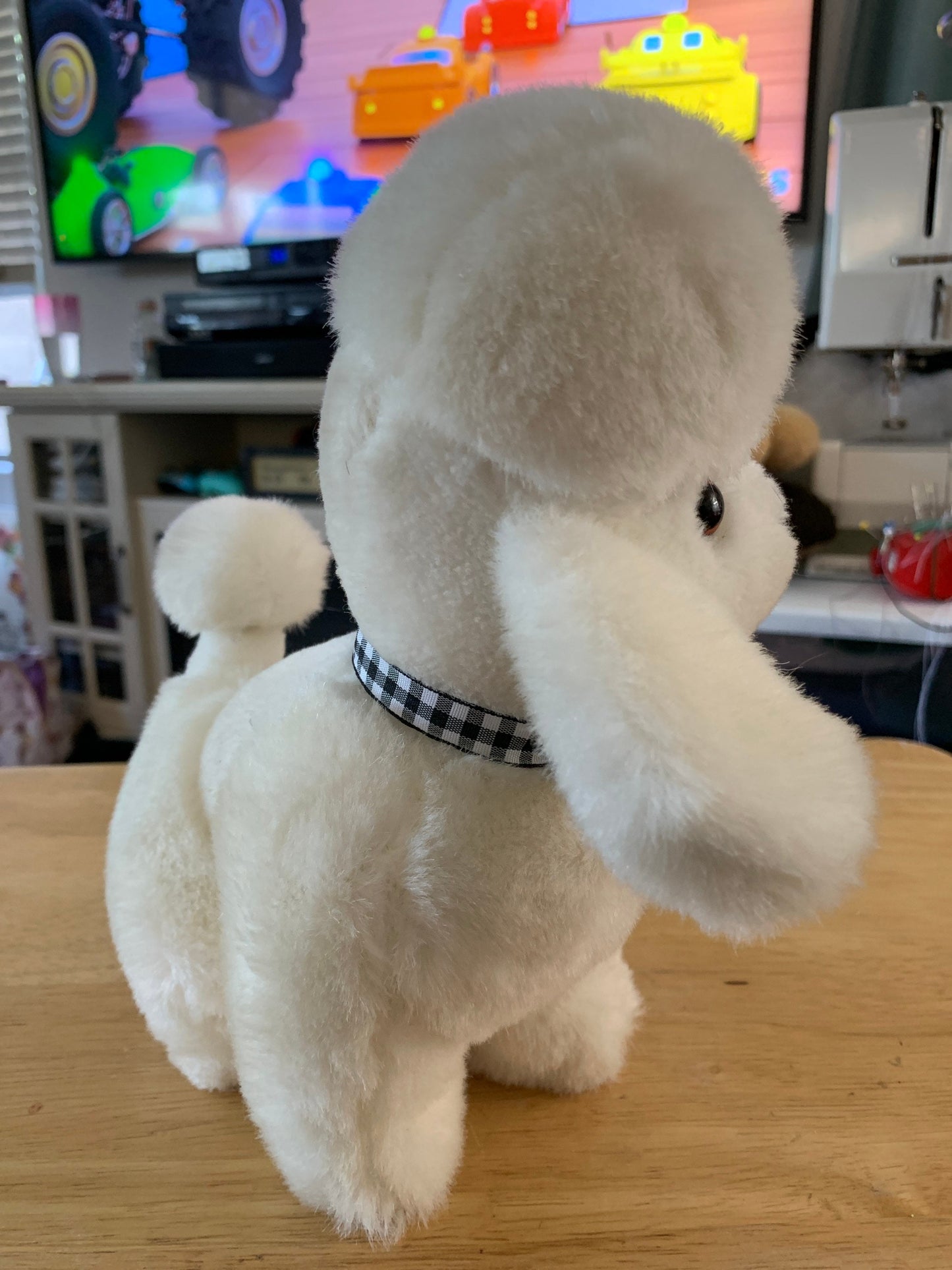 Vintage Ganz Bros White Poodle plush. The Heritage Collection 1987