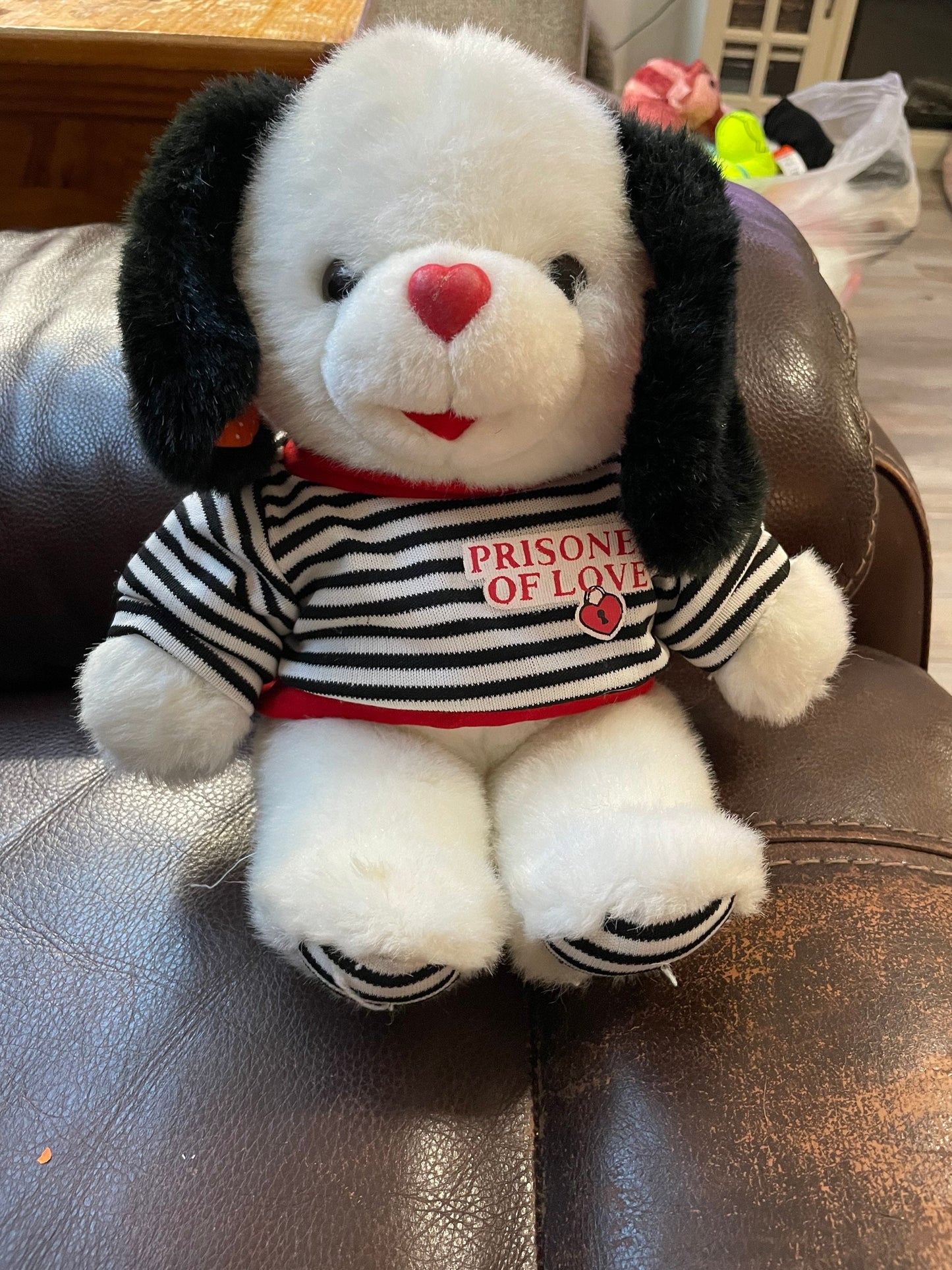 Vintage MTY Prisoner of Love Dog plush Stuffed Animal