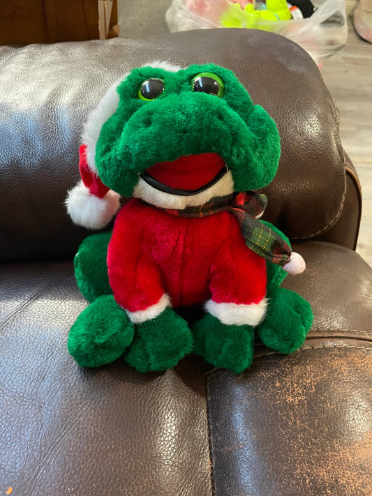 Fun Street 12” Christmas Frog Plush