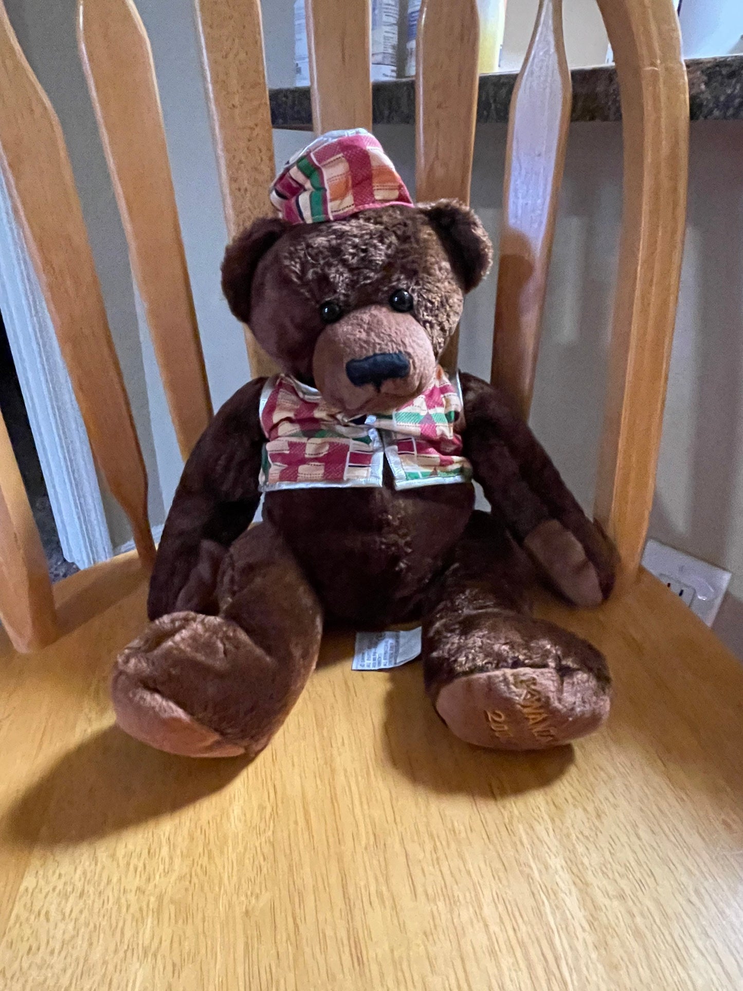Dakin Brown Kwanzaa Teddy Bear Plush 2000