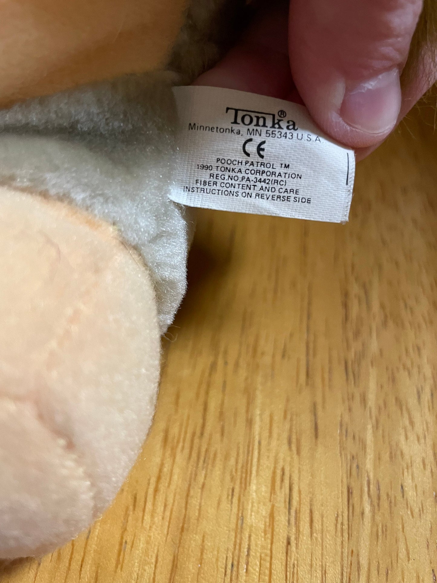 Tonka 1990 Dog Stuffed Animal Plush