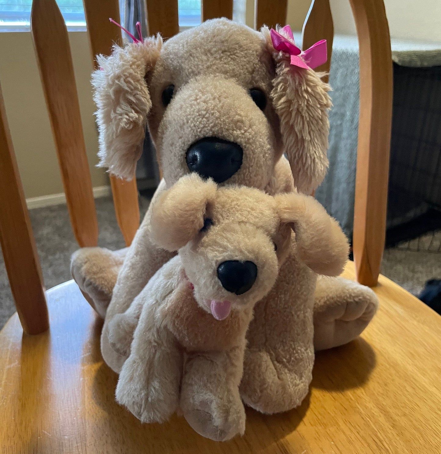 Build a Bear Mom and Baby Dog Stuffed Animal