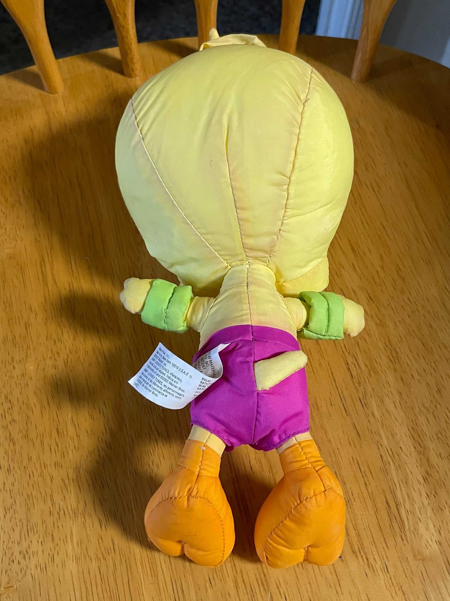 Fisher-Price Tweety bird 2002 stuffed animal. Nylon fabric