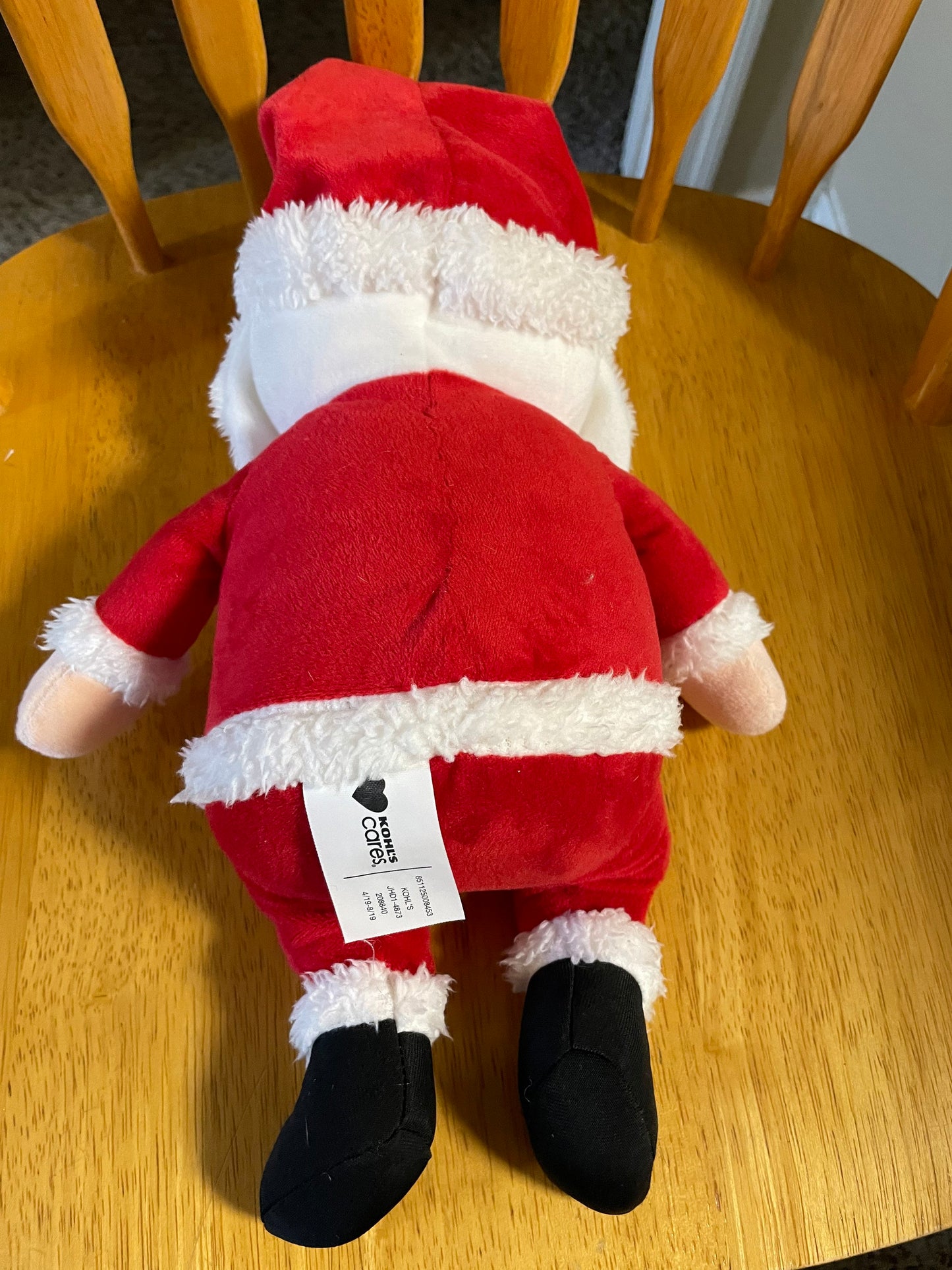 Kohls Cares Christmas Santa Claus Stuffed Animal