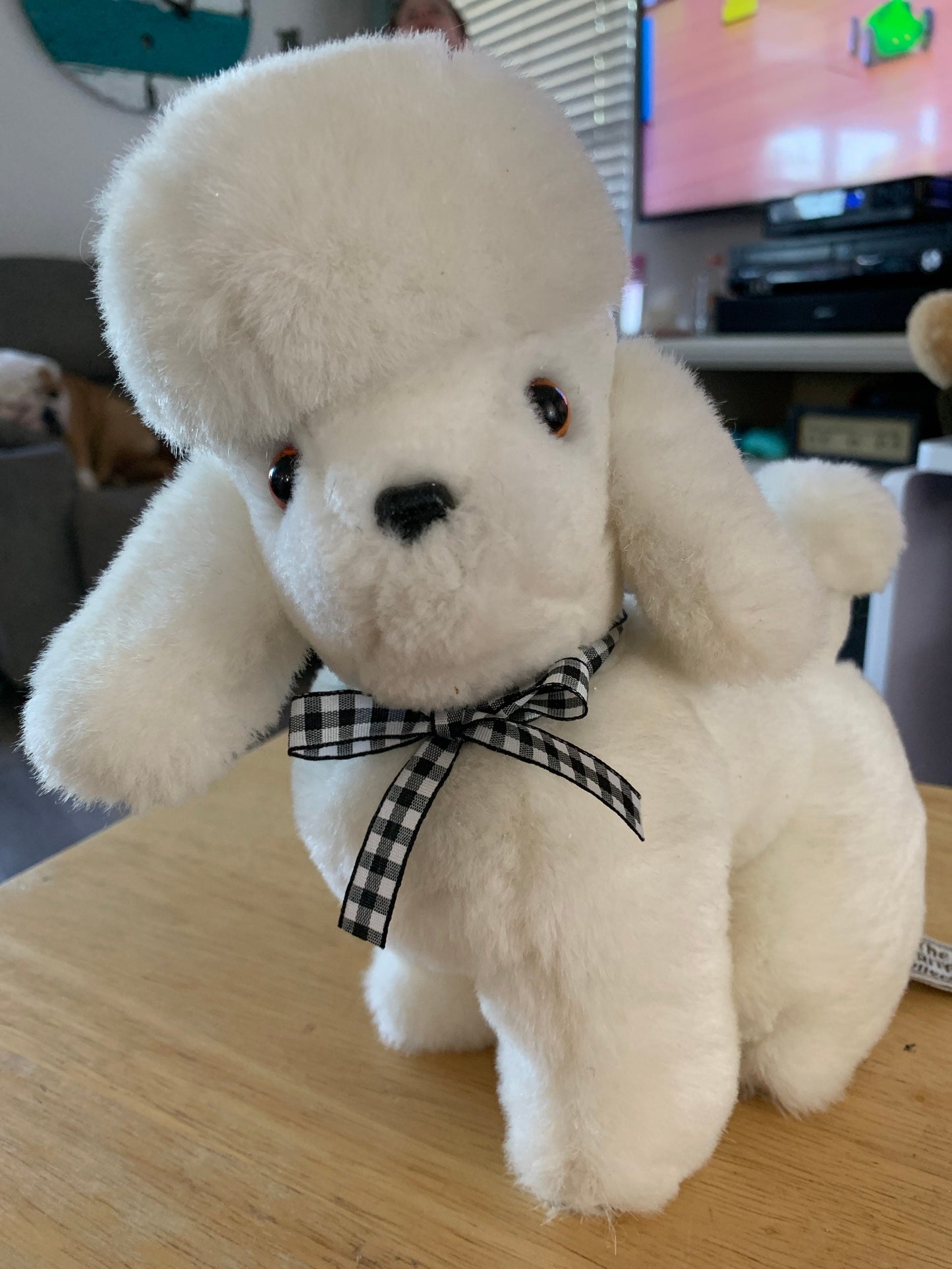 Vintage Ganz Bros White Poodle plush. The Heritage Collection 1987