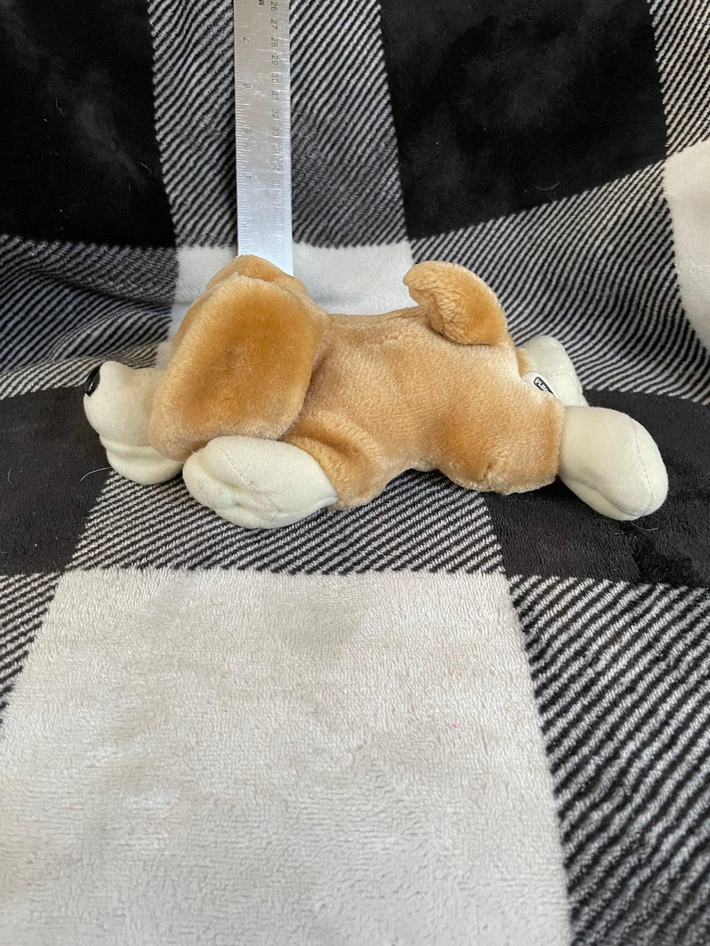 1991 Playskool Lil Pooches Stuffed Animal. Vintage. Squeeze to open mouth