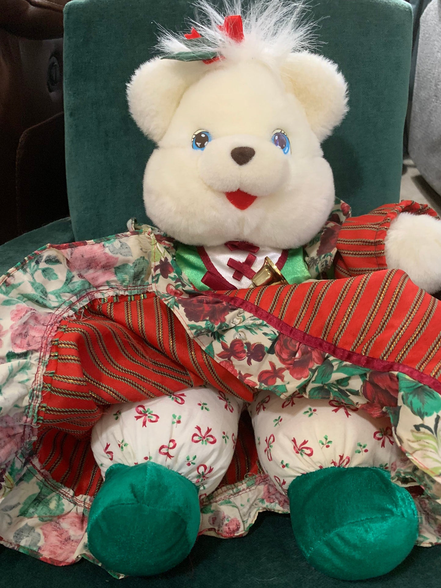 Vintage 1993 Teddy Bear Merry Gifts Of Christmas Kmart Stuffed Animal